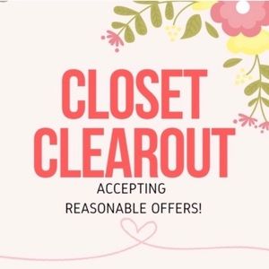 Closet clear out! Accepting reasonable offers :)